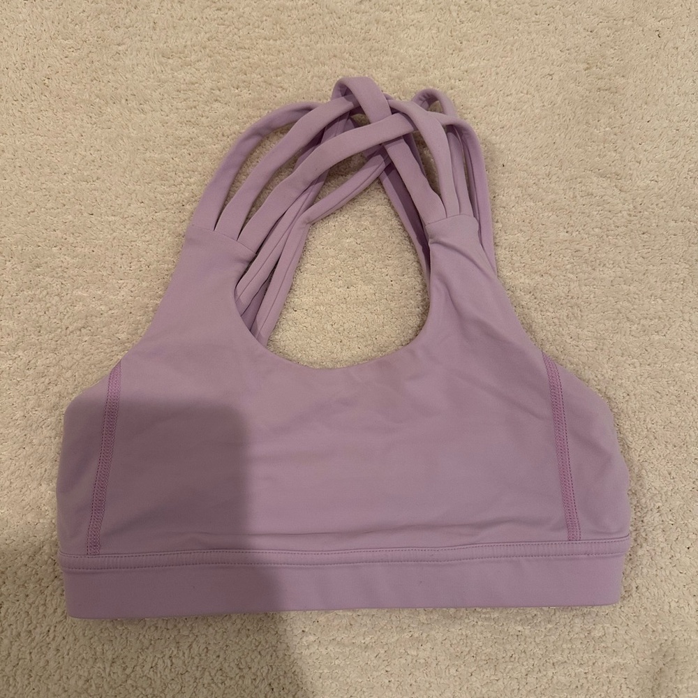 Purple lululemon sports bra